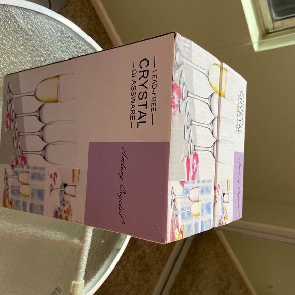 Amlong Crystal Lead-Free Champagne Flutes Glasses - Picture 5 of 5